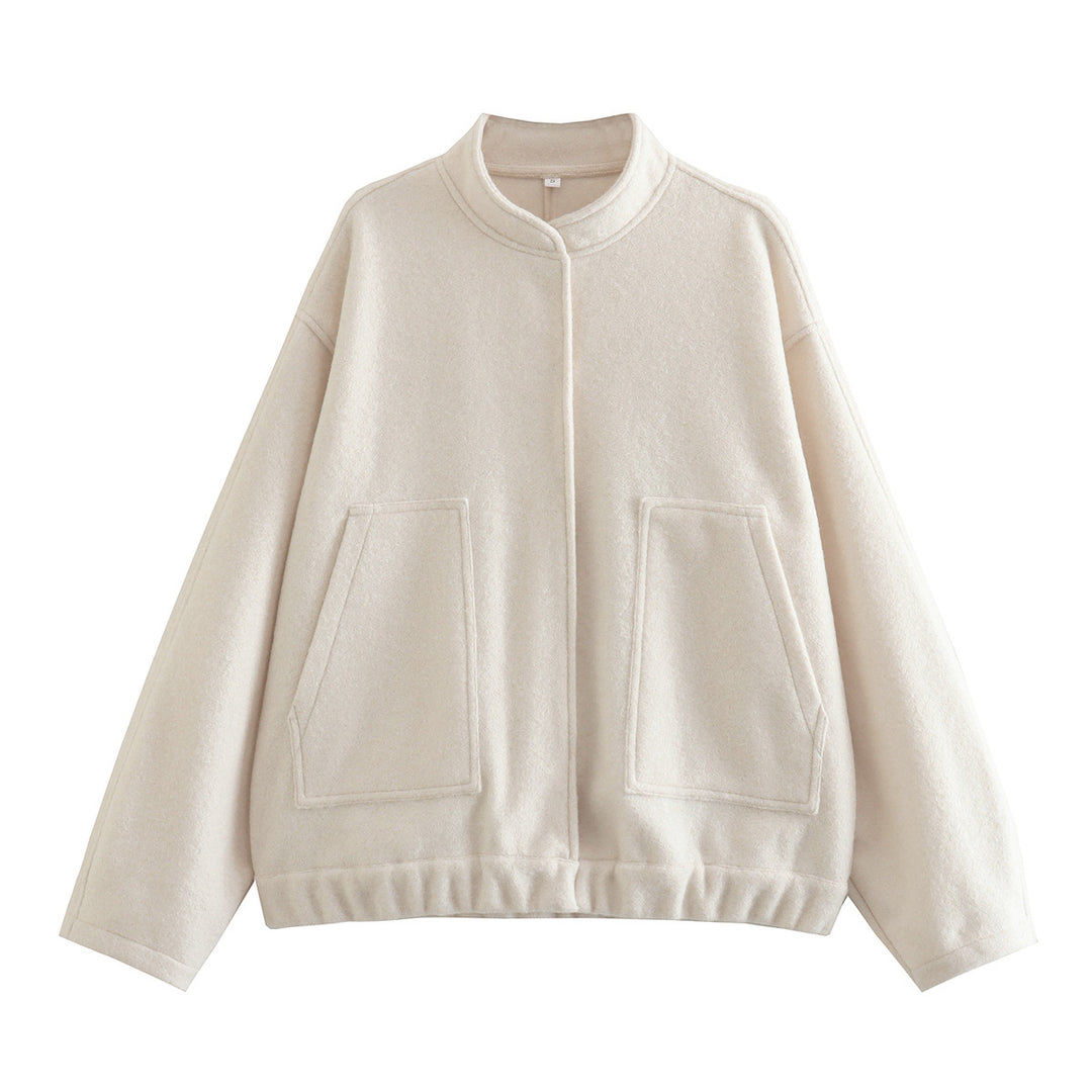 Damens Oversized Ulljacka i enkel design Mirla-Eva Jonsson
