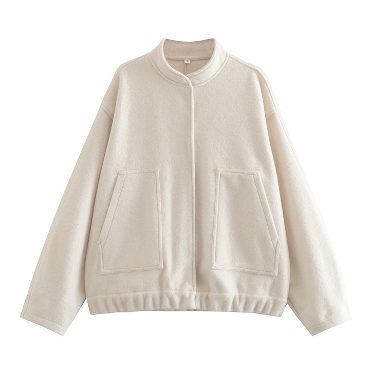 Damens Oversized Ulljacka i enkel design Mirla-Eva Jonsson