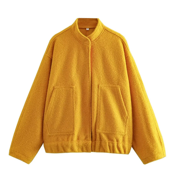 Damens Oversized Ulljacka i enkel design Mirla-Eva Jonsson