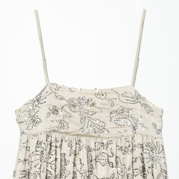 Damens Spaghetti strap dress with playful floral design and loose fit Mirla-Eva Jonsson