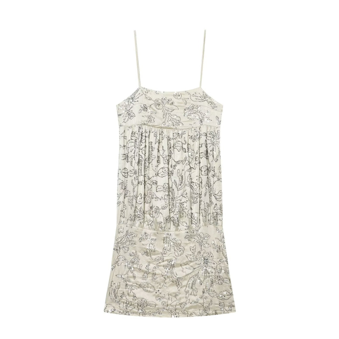 Damens Spaghetti strap dress with playful floral design and loose fit Mirla-Eva Jonsson