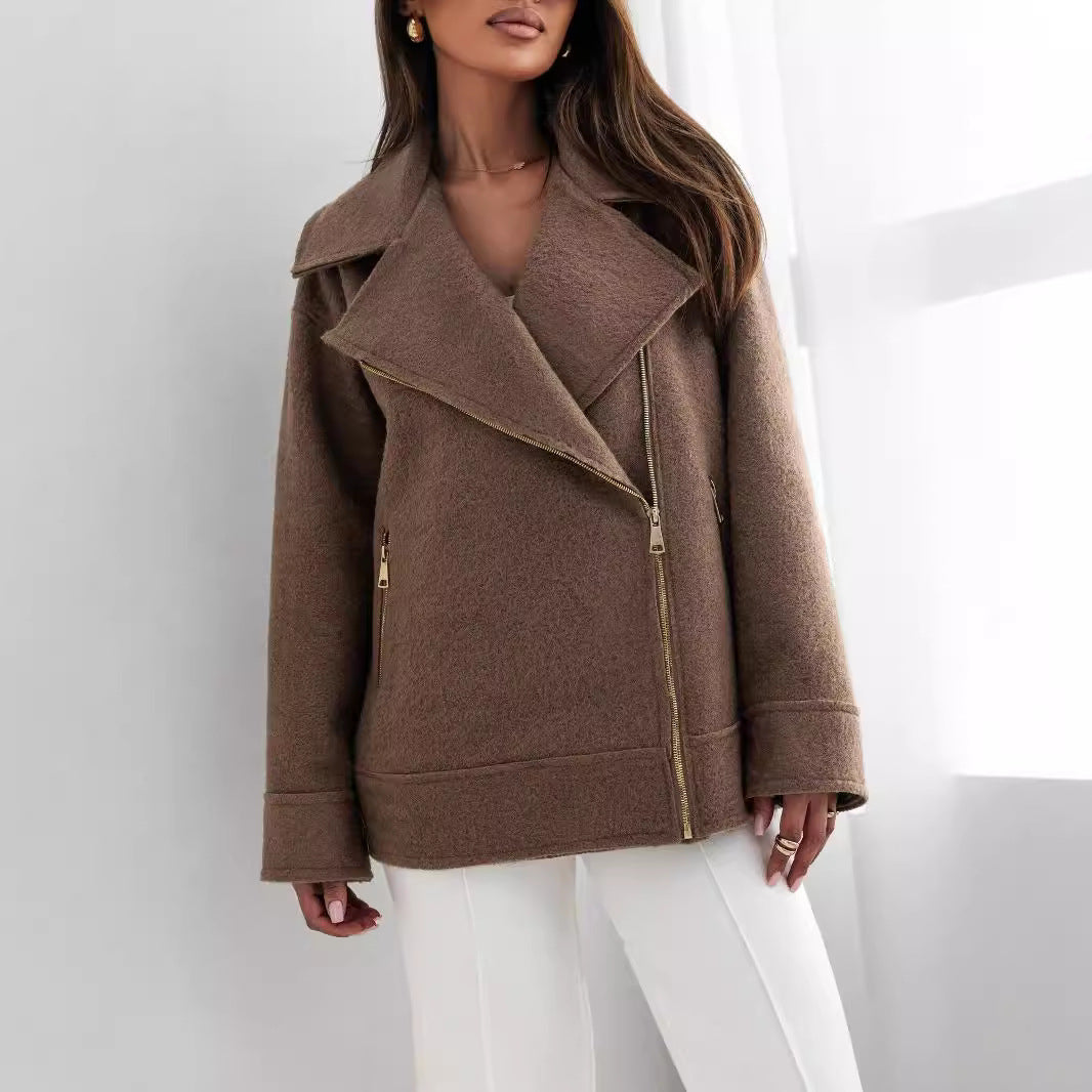 Damens Stilfull Oversized Ulljacka Mirla-Eva Jonsson