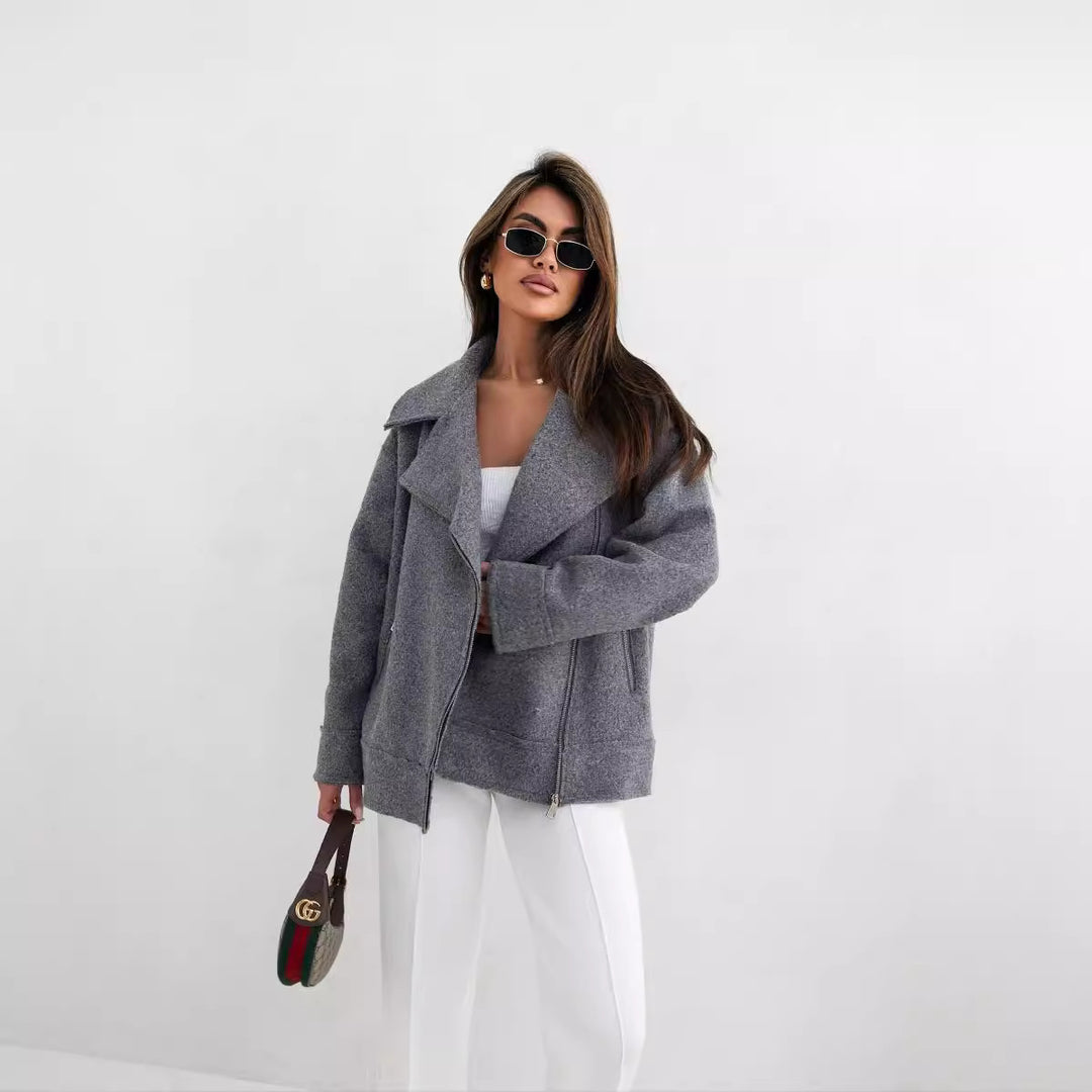 Damens Stilfull Oversized Ulljacka Mirla-Eva Jonsson