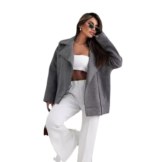 Damens Stilfull Oversized Ulljacka Mirla-Eva Jonsson