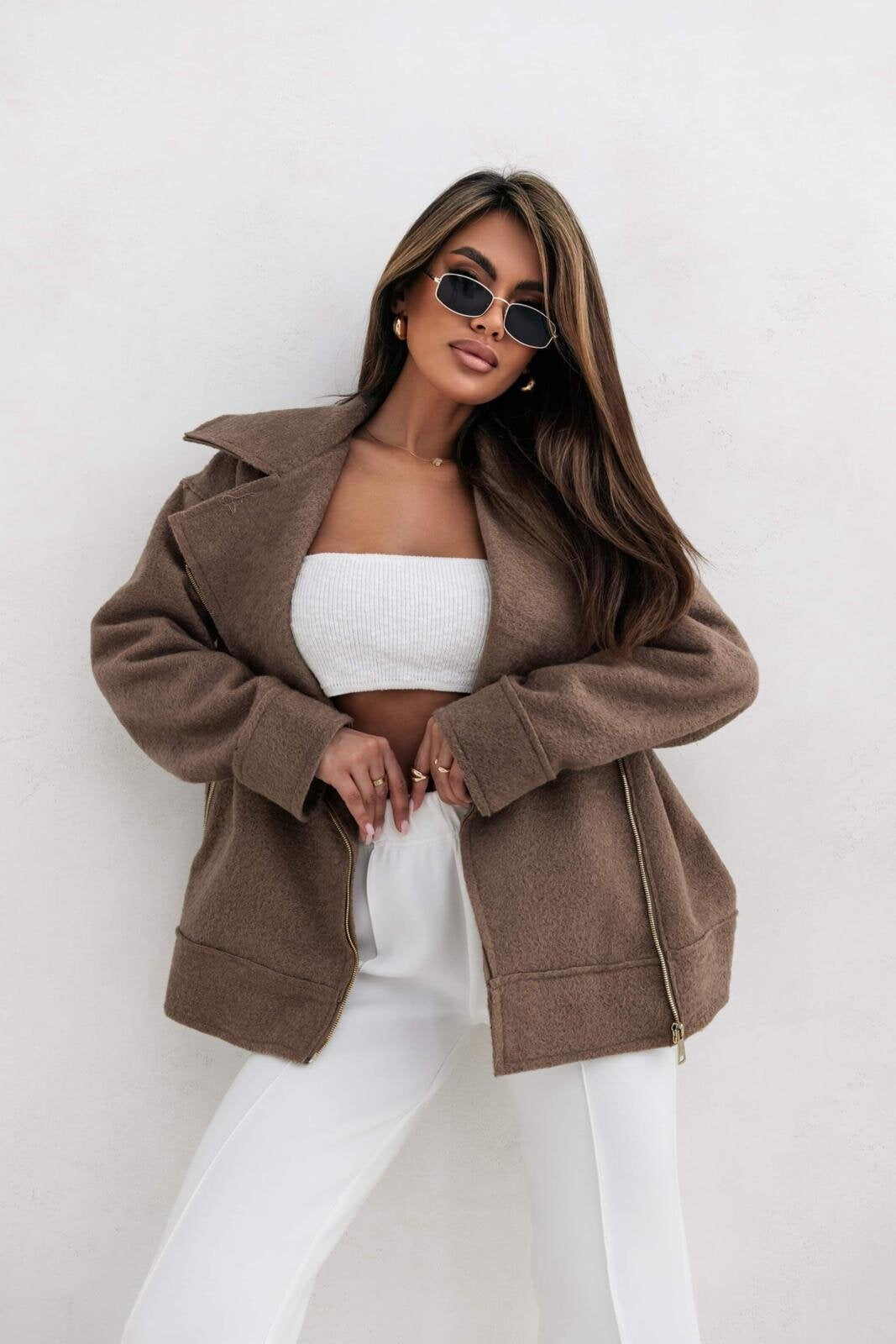 Damens Stilfull Oversized Ulljacka Mirla-Eva Jonsson