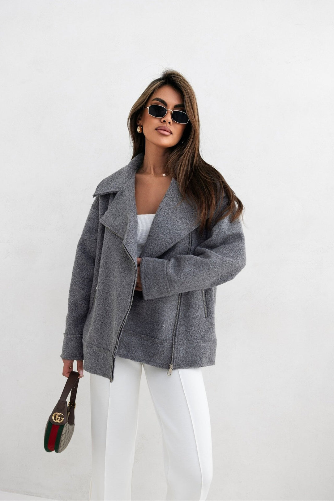 Damens Stilfull Oversized Ulljacka Mirla-Eva Jonsson