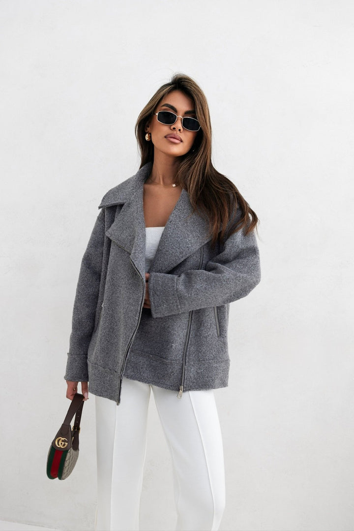 Damens Stilfull Oversized Ulljacka Mirla-Eva Jonsson