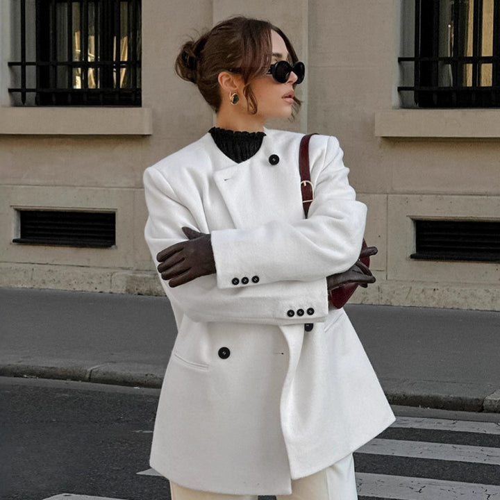Damens Trendig Oversized Blazer med dubbelknappsläpp Mirla-Eva Jonsson