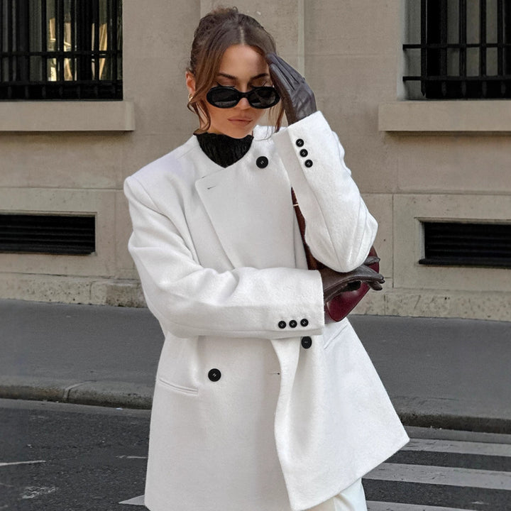 Damens Trendig Oversized Blazer med dubbelknappsläpp Mirla-Eva Jonsson