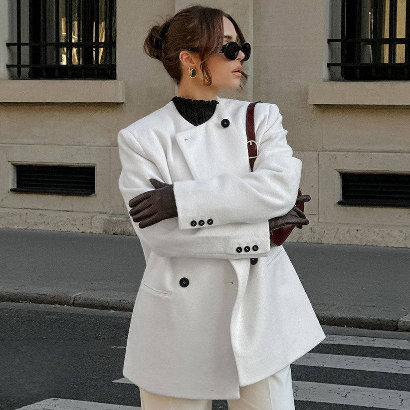 Damens Trendig Oversized Blazer med dubbelknappsläpp Mirla-Eva Jonsson
