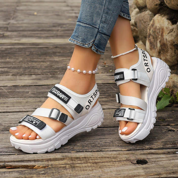 Damens Wedge-sandaler med justerbara remmar och halkfri sula Mirla-Eva Jonsson