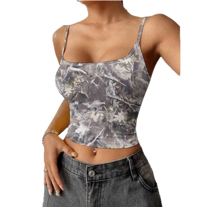 Damens ärmlös topp i camouflage-design Eva Jonsson-Eva Jonsson