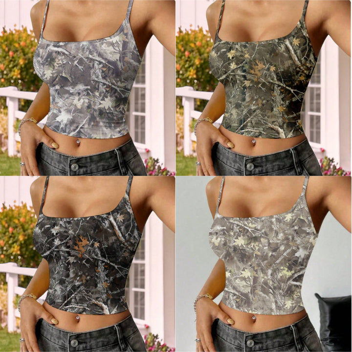 Damens ärmlös topp i camouflage-design Eva Jonsson-Eva Jonsson