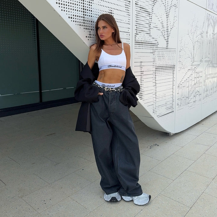 Damens avslappnad oversized jeansskjorta Mirla-Eva Jonsson