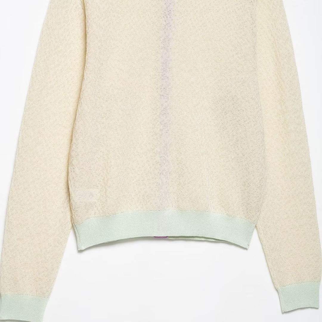 Damens cardigan med knäppning och elegant strukturell design Mirla-Eva Jonsson