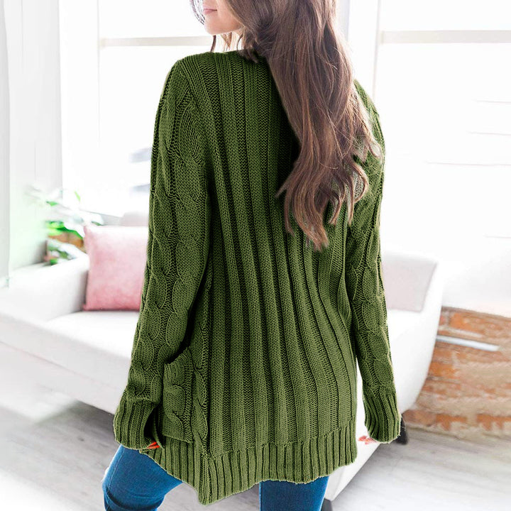Damens cardigan med strukturerad flätdesign och praktiska fickor Eva Jonsson-Eva Jonsson