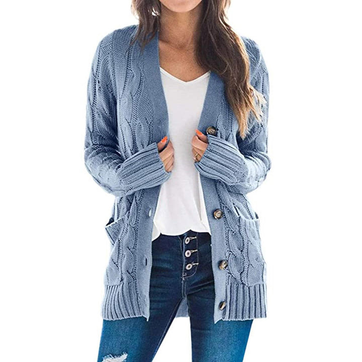 Damens cardigan med strukturerad flätdesign och praktiska fickor Eva Jonsson-Eva Jonsson