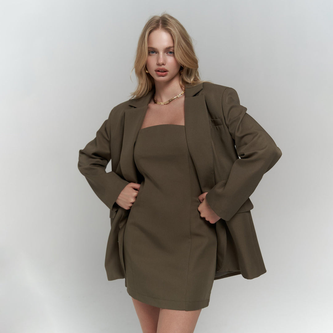 Damens elegant blazer-klänning set Mirla-Eva Jonsson