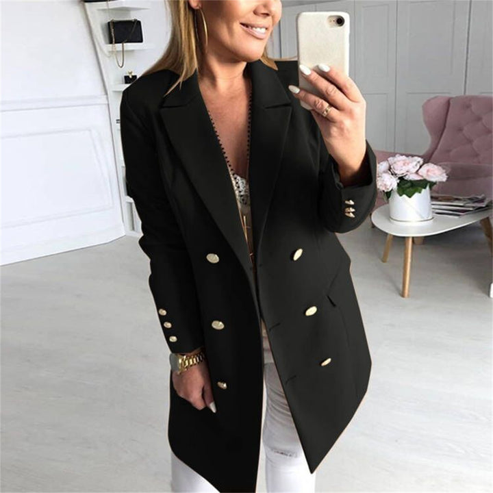 Damens elegant blazer med dubbel knapprad och modern snitt Mirla-Eva Jonsson