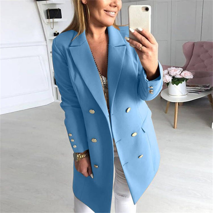 Damens elegant blazer med dubbel knapprad och modern snitt Mirla-Eva Jonsson