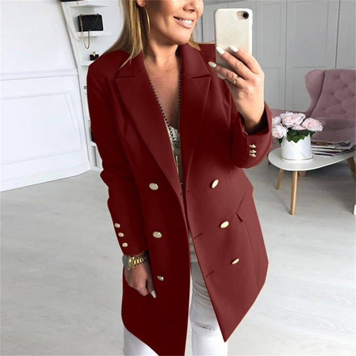 Damens elegant blazer med dubbel knapprad och modern snitt Mirla-Eva Jonsson