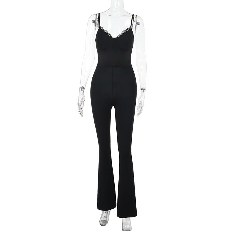 Damens elegant bodysuit med förförande spetsdetaljer och figurnära passform Mirla-Eva Jonsson