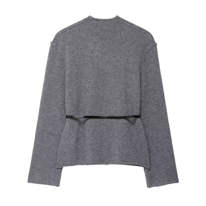Damens elegant cardigan med midjebälte Mirla-Eva Jonsson