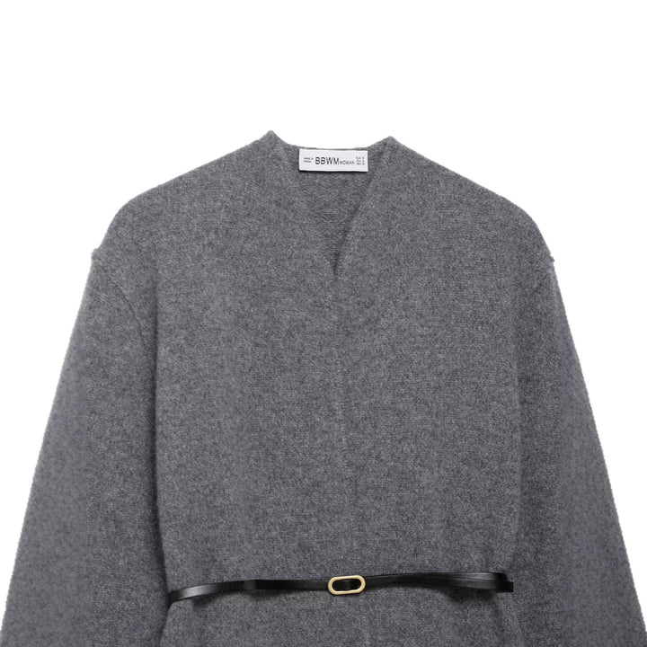 Damens elegant cardigan med midjebälte Mirla-Eva Jonsson