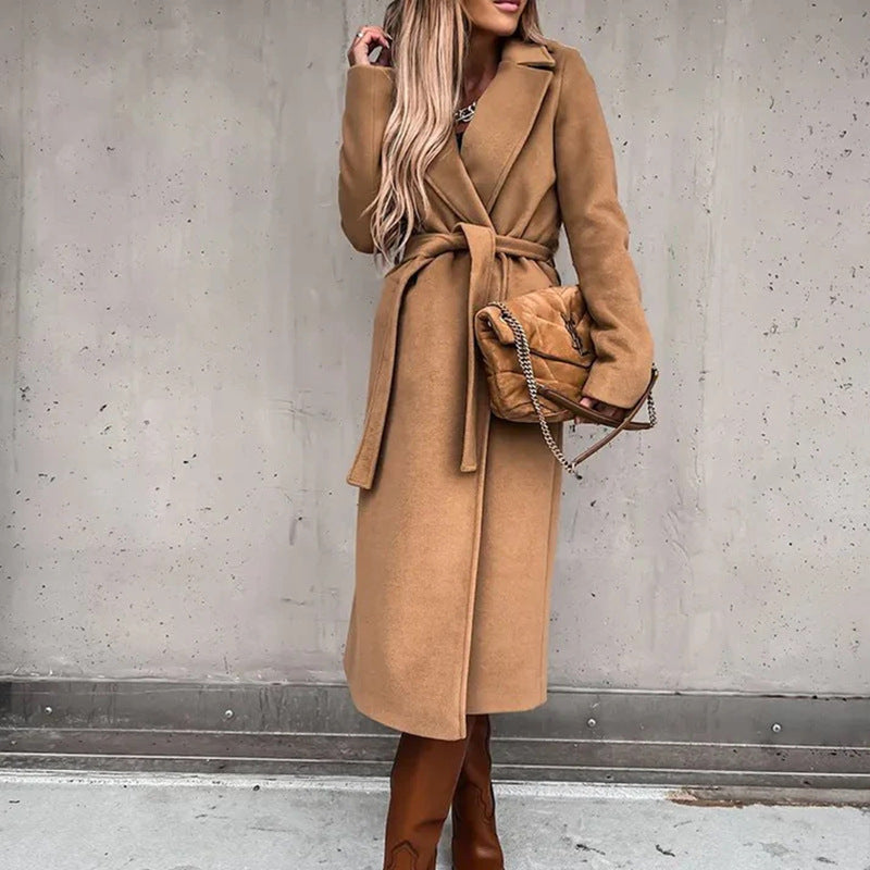 Damens elegant och varm ullkappa Eva Jonsson-Eva Jonsson