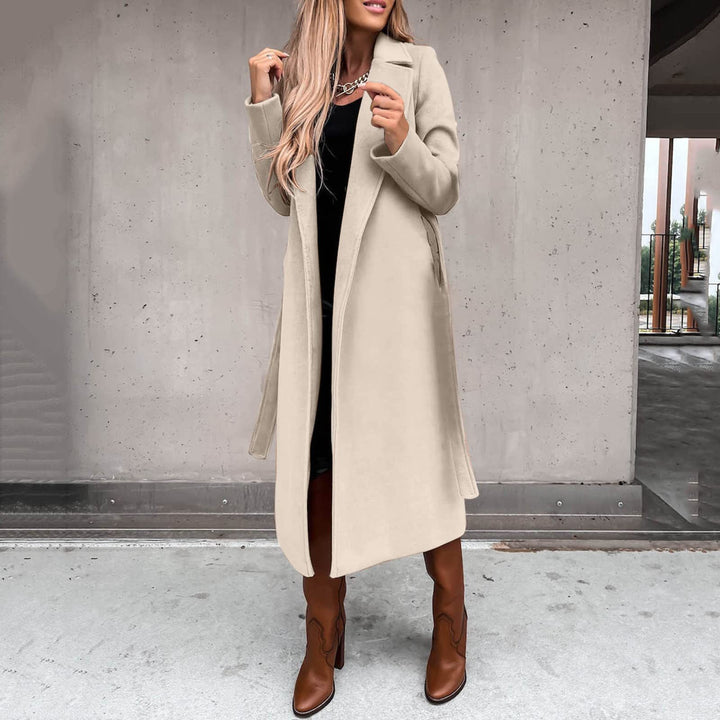 Damens elegant och varm ullkappa Eva Jonsson-Eva Jonsson