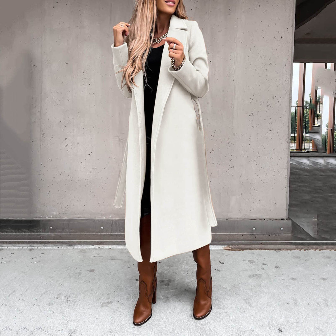 Damens elegant och varm ullkappa Eva Jonsson-Eva Jonsson