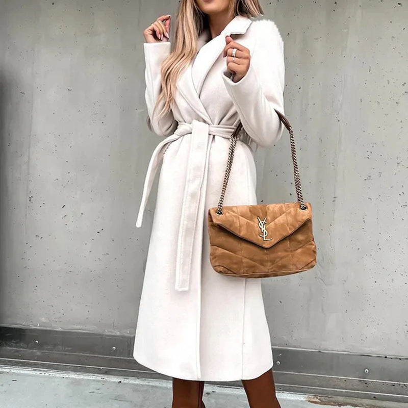Damens elegant och varm ullkappa Eva Jonsson-Eva Jonsson