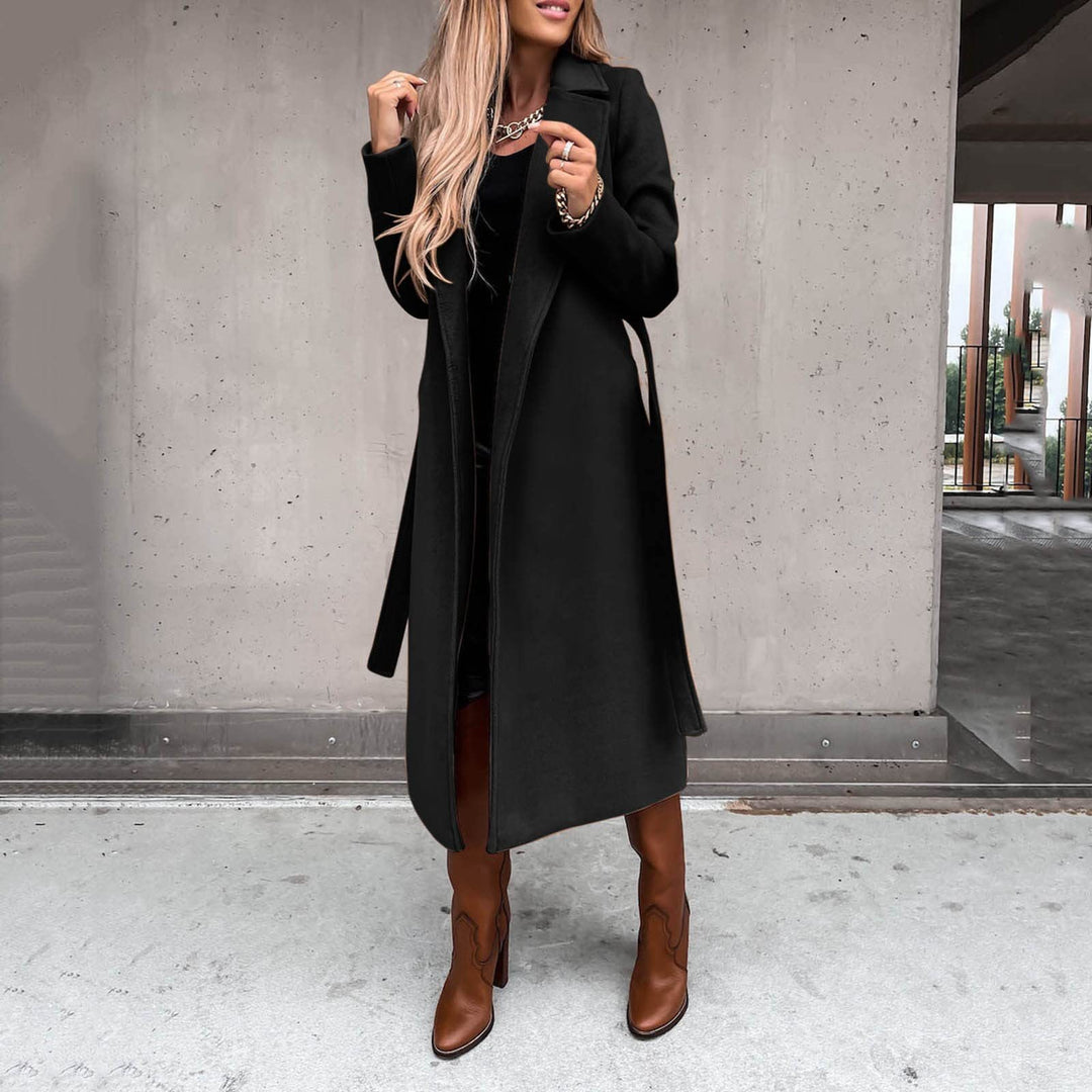 Damens elegant och varm ullkappa Eva Jonsson-Eva Jonsson