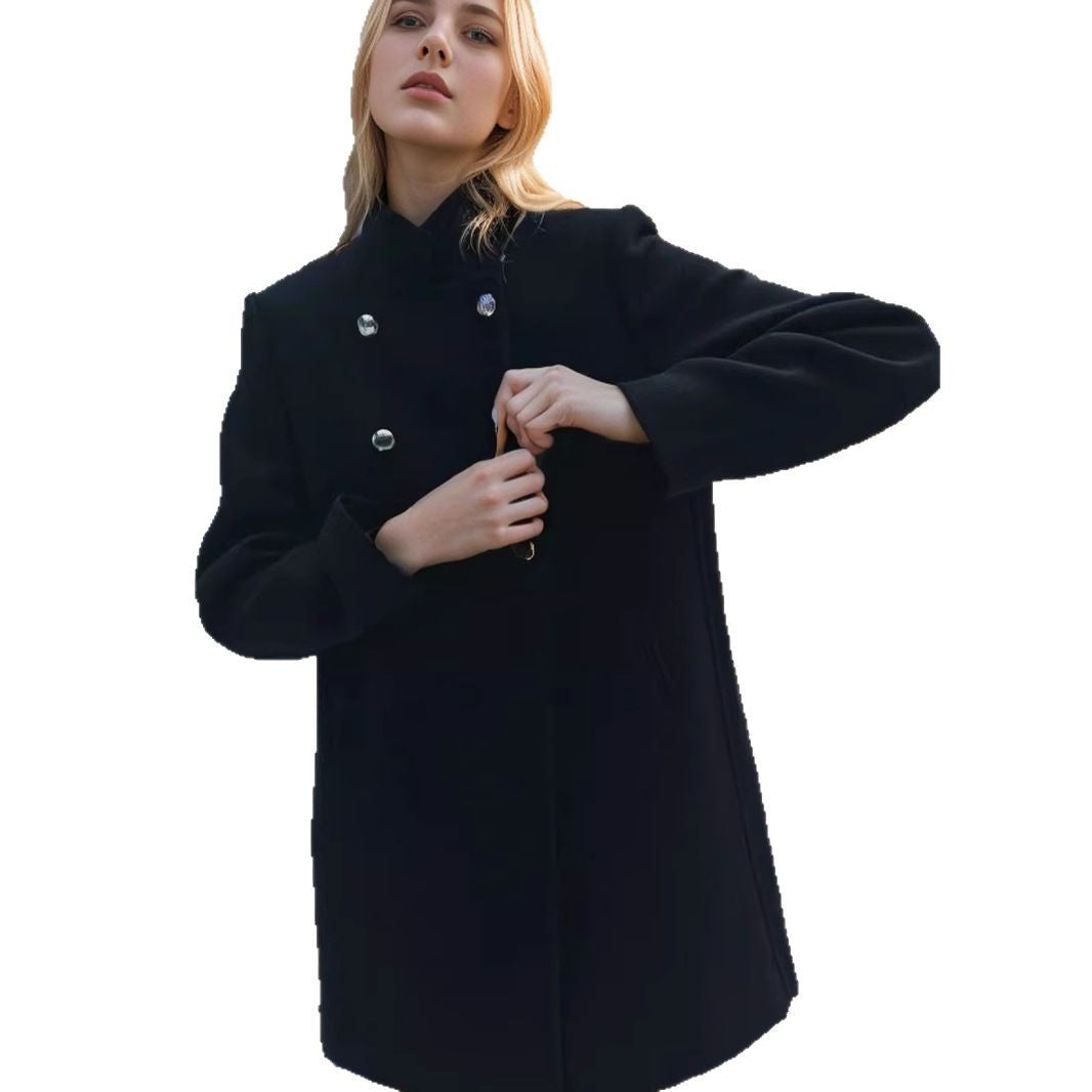 Damens fashionabel quilted coat med dubbelknapplist och högkvalitativ bearbetning Eva Jonsson-Eva Jonsson