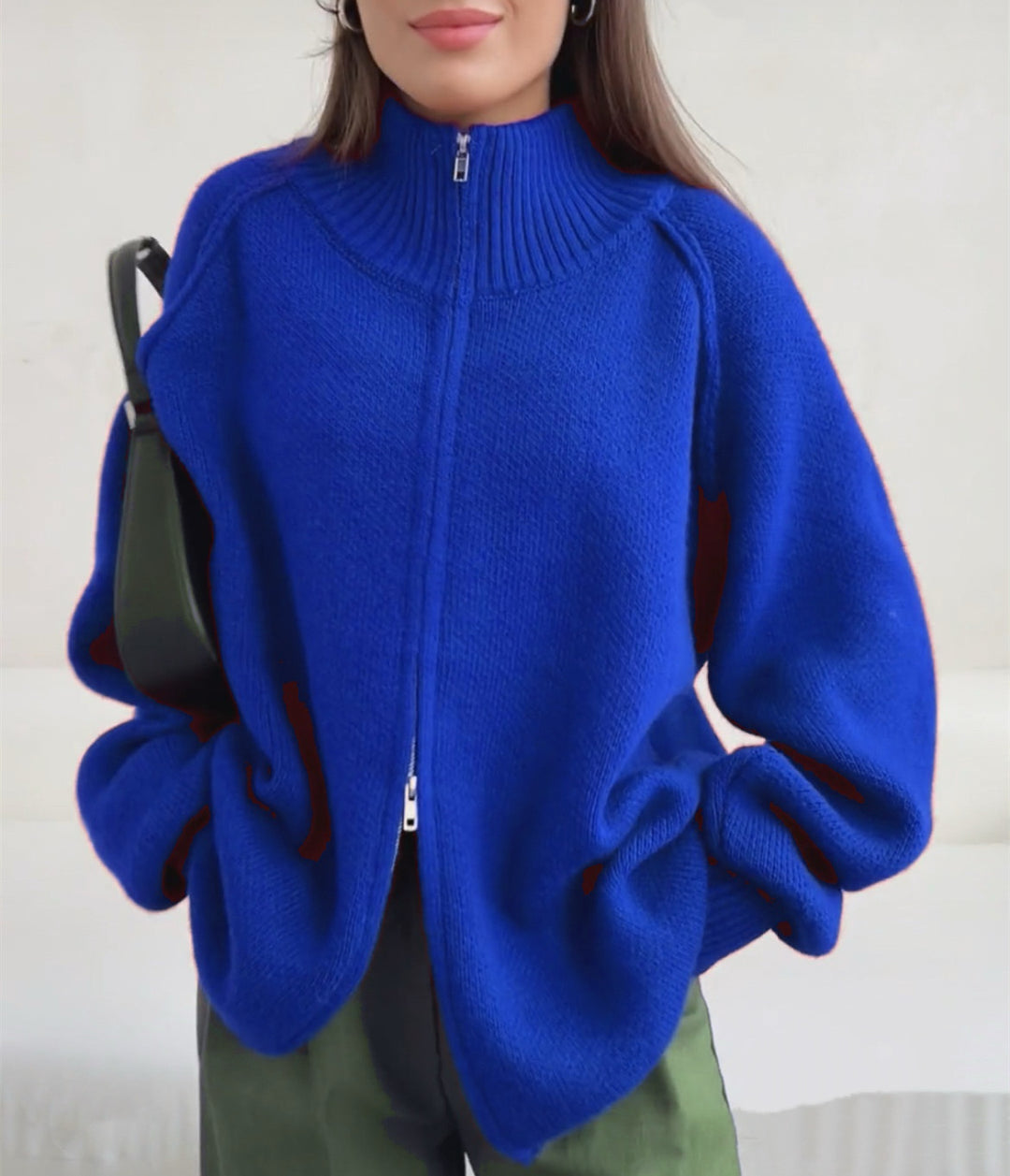 Damens fashionabel stickad tröja Eva Jonsson-Eva Jonsson