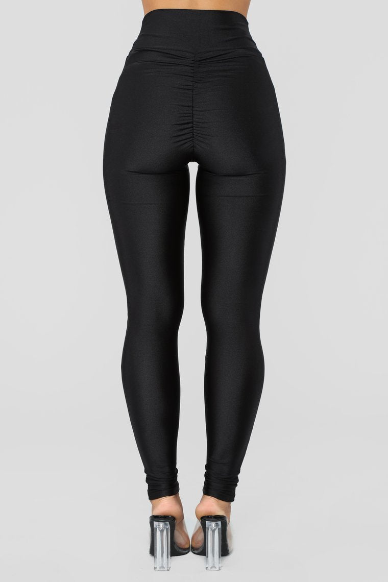 Damens högskurna leggings med rynkning Eva Jonsson-Eva Jonsson