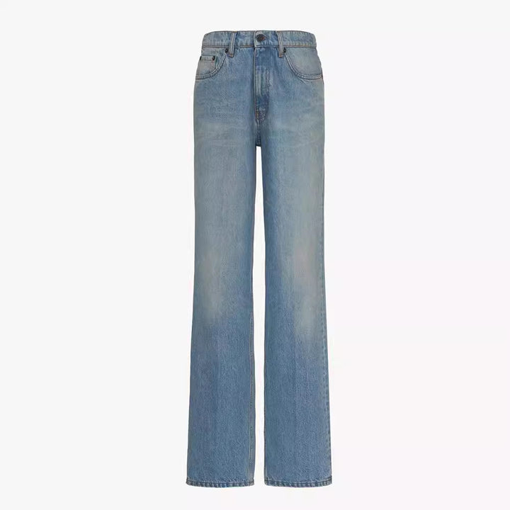 Damens högskurna, vida jeans Mirla-Eva Jonsson