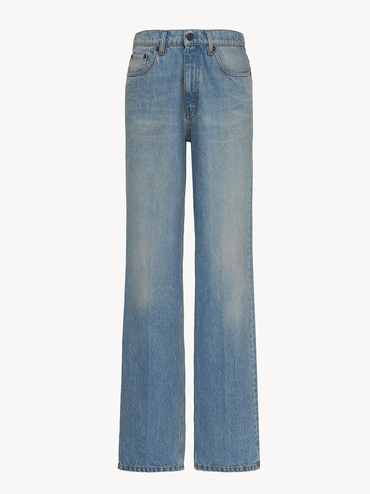 Damens högskurna, vida jeans Mirla-Eva Jonsson