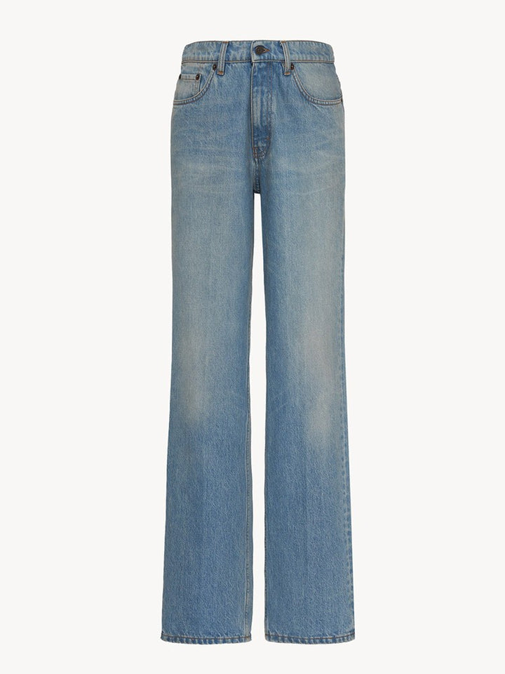 Damens högskurna, vida jeans Mirla-Eva Jonsson