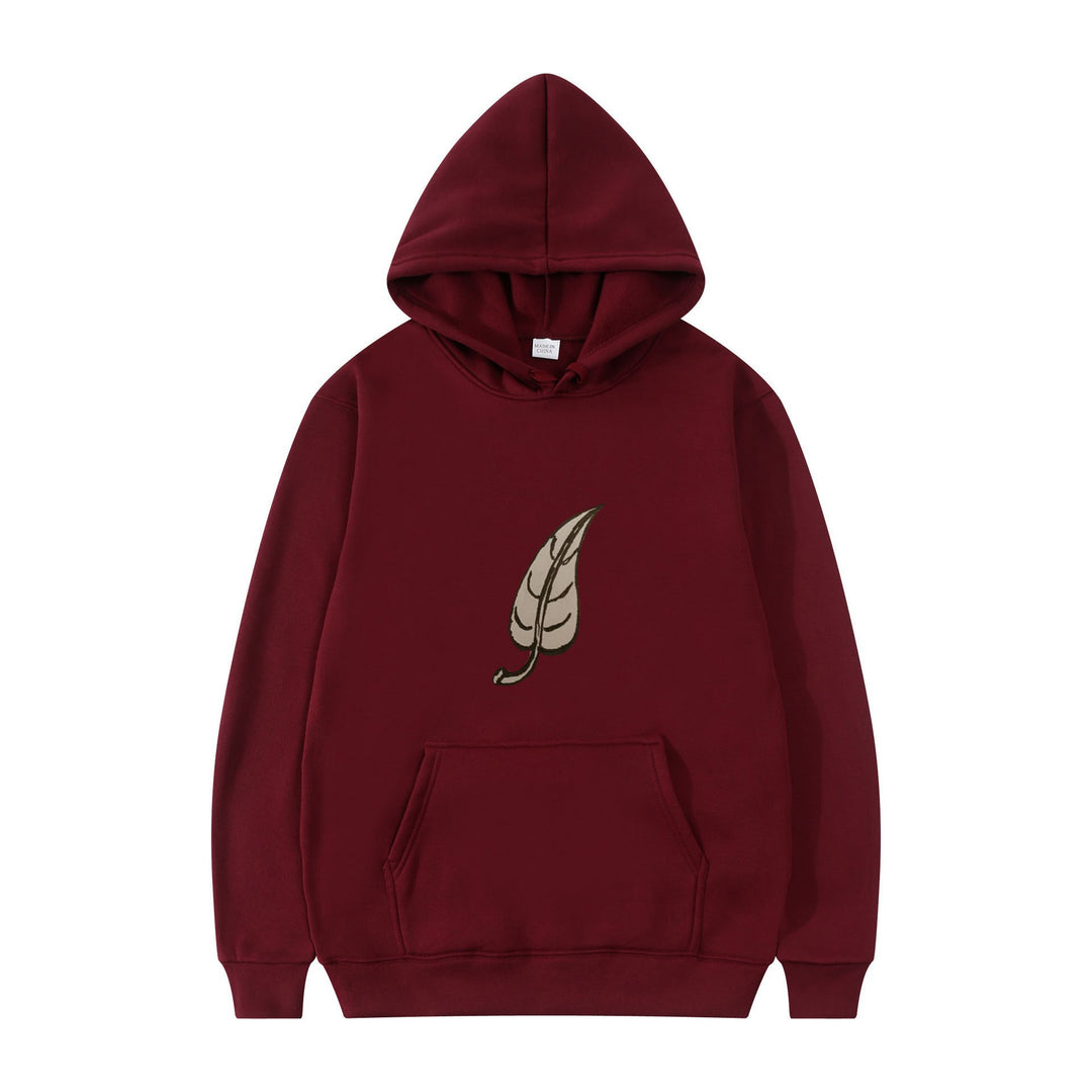 Damens hoodie med originalt lövtryck Mirla-Eva Jonsson