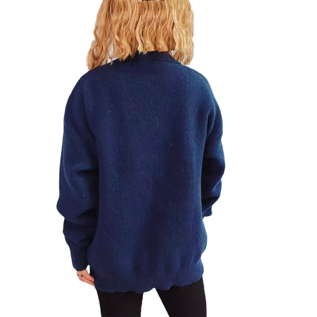 Damens jultröja med festligt motiv och oversized snitt Mirla-Eva Jonsson