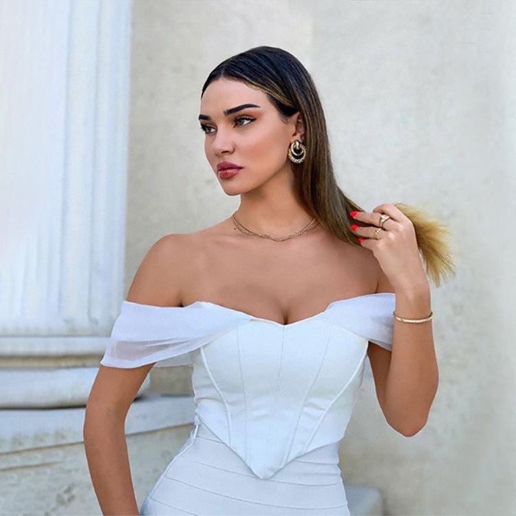Damens korsett-topp med off-shoulder design och figursydd skärning Eva Jonsson-Eva Jonsson