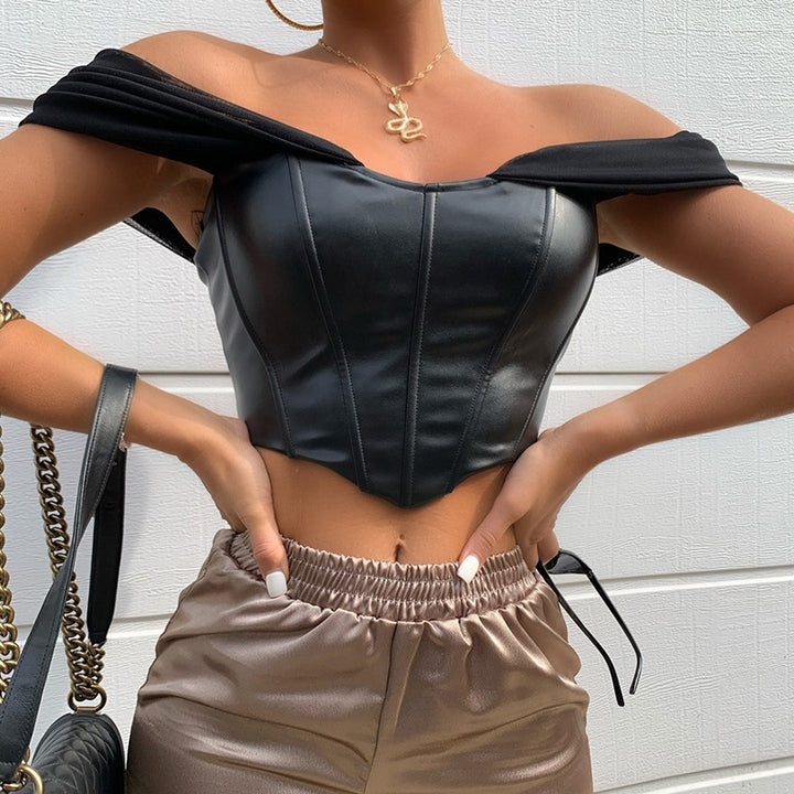 Damens korsett-topp med off-shoulder design och figursydd skärning Eva Jonsson-Eva Jonsson