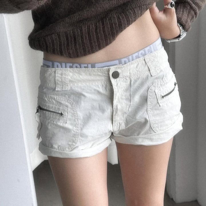 Damens lätta shorts med praktiska dragkedjefickor Mirla-Eva Jonsson