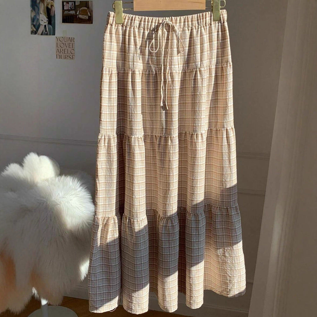 Damens maxikjol med volang-randdesign och elastisk midja Mirla-Eva Jonsson