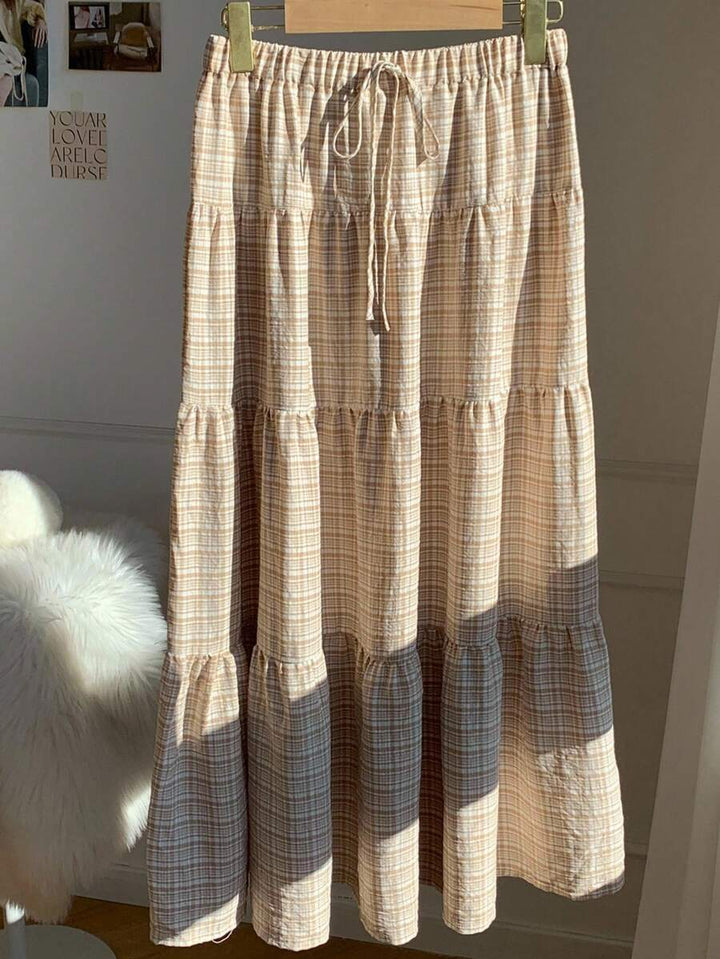 Damens maxikjol med volang-randdesign och elastisk midja Mirla-Eva Jonsson