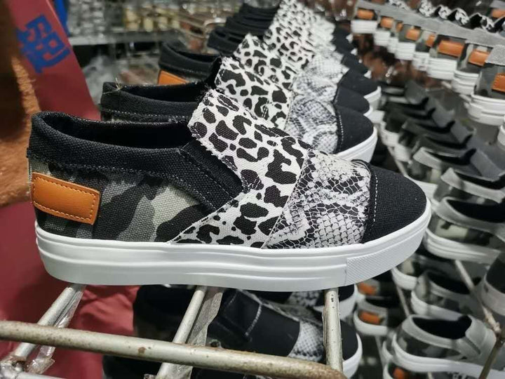 Damens mode Slip-On sneakers med mönstrad design Mirla-Eva Jonsson
