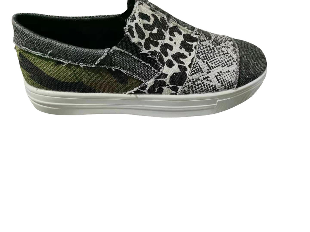 Damens mode Slip-On sneakers med mönstrad design Mirla-Eva Jonsson