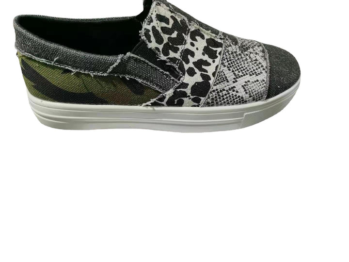 Damens mode Slip-On sneakers med mönstrad design Mirla-Eva Jonsson