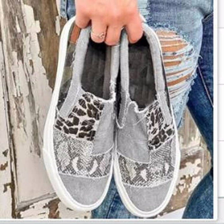 Damens mode Slip-On sneakers med mönstrad design Mirla-Eva Jonsson